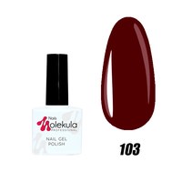 Изображение  Гель-лак для ногтей Nails Molekula Gel Polish 11 мл, № 103 Темно бордовый, Объем (мл, г): 11, Цвет №: 103