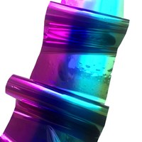 Зображення  Фольга Molekula перебивна (кольорова веселка) 1 м