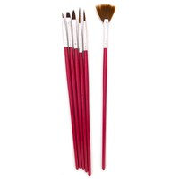Изображение  Set of brushes for nail art YRE VICKY, flat 4 pcs