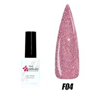 Зображення  Гель лак для нігтів Nails Molekula Flash Effect 8.5 мл, № F04, Об'єм (мл): 8.5, Колір №: F04