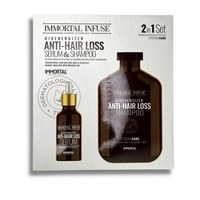 Изображение  Набор 2 в 1 против выпадения волос сыворотка + шампунь Immortal Infuse Anti-Hair Loss Shampoo