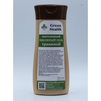 Изображение  Массажный маслянный гель травяной, GreenHealth, 150 мл