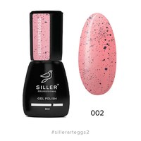Изображение  Гель-лак для ногтей Siller Professional Art Eggs №02(персиковый с крошкой) , 8 мл, Цвет №: 02