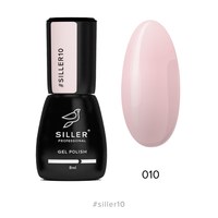 Зображення  Гель-лак для нігтів Siller Professional Classic №010 (дуже світлий рожево-персиковий), 8 мл, Об'єм (мл, г): 8, Цвет №: 010