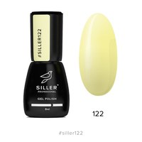 Зображення  Гель-лак для нігтів Siller Professional Classic №122 (пастельно-жовтий), 8 мл, Об'єм (мл, г): 8, Цвет №: 122