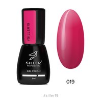Зображення  Гель-лак для нігтів Siller Professional Classic №019 (насичений рожевий), 8 мл, Об'єм (мл, г): 8, Цвет №: 019