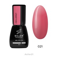 Зображення  Гель-лак для нігтів Siller Professional Classic №021 (теплий рожевий), 8 мл, Об'єм (мл, г): 8, Цвет №: 021