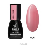 Изображение  Gel polish for nails Siller Professional Classic No. 026 (dusty pink), 8 ml, Volume (ml, g): 8, Color No.: 26