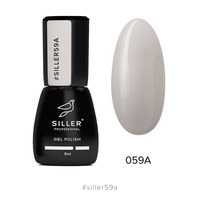 Зображення  Гель-лак для нігтів Siller Professional Classic №059А (фісташково-бежевий), 8 мл, Об'єм (мл, г): 8, Цвет №: 059А