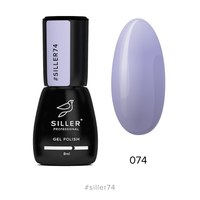 Изображение  Gel polish for nails Siller Professional Classic No. 074 (milky gray-blue), 8 ml, Volume (ml, g): 8, Color No.: 74