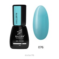 Изображение  Gel polish for nails Siller Professional Classic No. 076 (turquoise green), 8 ml, Volume (ml, g): 8, Color No.: 76
