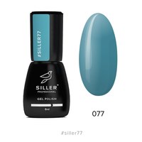 Зображення  Гель-лак для нігтів Siller Professional Classic №077 (темно-бірюзовий), 8 мл, Об'єм (мл, г): 8, Цвет №: 077