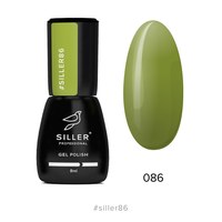 Изображение  Gel polish for nails Siller Professional Classic No. 086 (dark pistachio), 8 ml, Volume (ml, g): 8, Color No.: 86
