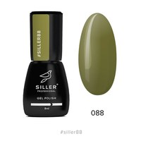 Зображення  Гель-лак для нігтів Siller Professional Classic №088 (чорний хакі), 8 мл, Об'єм (мл, г): 8, Цвет №: 088