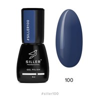 Изображение  Gel polish for nails Siller Professional Classic No. 100 (black-blue), 8 ml, Volume (ml, g): 8, Color No.: 100