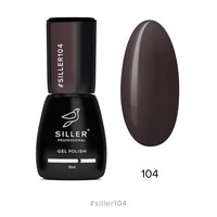 Изображение  Gel polish for nails Siller Professional Classic No. 104 (dark eggplant), 8 ml, Volume (ml, g): 8, Color No.: 104