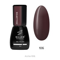 Зображення  Гель-лак для нігтів Siller Professional Classic №106 (темно-сливовий), 8 мл, Об'єм (мл, г): 8, Цвет №: 106