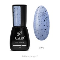 Изображение  Gel polish for nails Siller Professional Art Eggs No. 11 (sky blue with crumbs), 8 ml, Color No.: 11