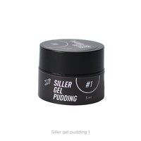 Изображение  Solid gel polish Siller Gel Pudding No. 1 (black), 5 ml, Volume (ml, g): 5, Color No.: 1