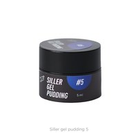 Изображение  Твердый гель-лак Siller Gel Pudding №5 (голубой), 5 мл, Объем (мл, г): 5, Цвет №: 5