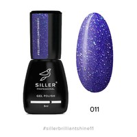 Изображение  Gel polish for nails Siller Professional Brilliant Shine No. 11 (purple with sparkles), 8 ml