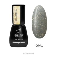 Зображення  Гель-лак для нігтів Siller Professional Opal (прозорий із золотими блискітками), 8 мл