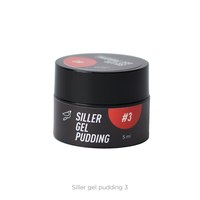 Изображение  Solid gel polish Siller Gel Pudding No. 3 (red), 5 ml, Volume (ml, g): 5, Color No.: 3