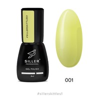 Изображение  Gel polish for nails Siller Professional Skittles No. 01 (yellow, neon), 8 ml, Color No.: 1