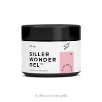 Зображення  Siller Wonder Gel №3 гель (молочно-рожевий), 30 мг, Об'єм (мл, г): 30, Цвет №: 03