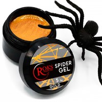 Изображение  Гель-паутинка для дизайна ногтей Roks Spider Gel 5 г, № 5 золото, Объем (мл): 5, Цвет №: 005