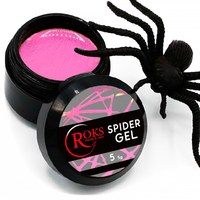 Изображение  Гель-паутинка для дизайна ногтей Roks Spider Gel 5 г, № 8 розовый, Объем (мл): 5, Цвет №: 008