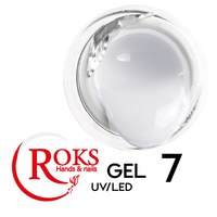 Зображення  Гель для нарощування нігтів Roks UV/LED Gel 50 мл № 7, Об'єм (мл, г): 50, Цвет №: 007