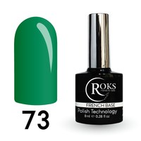 Зображення  Камуфлююча база для гель-лаку Roks Rubber Base French Color 8 мл, № 73, Об'єм (мл, г): 8, Цвет №: 073