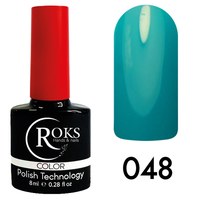 Зображення  Гель лак для нігтів Roks 8 мл, № 48, Об'єм (мл, г): 8, Цвет №: 048