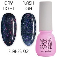 Изображение  Gel polish reflective Toki Toki Flakes No. 002, 5 ml, Volume (ml, g): 5, Color No.: 2
