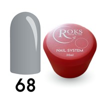 Зображення  Камуфлююча база для гель-лаку Roks Rubber Base French Color 30 мл, № 68, Об'єм (мл, г): 30, Колір: 068