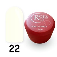 Изображение  Camouflage base for gel polish Roks Rubber Base French 50 ml, No. 22, Volume (ml, g): 50, Color No.: 22
