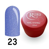 Изображение  Camouflage base for gel polish Roks Rubber Base French 50 ml, No. 23, Volume (ml, g): 50, Color No.: 23