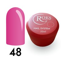 Зображення  Камуфлююча база для гель-лаку Roks Rubber Base French 50 мл, № 48, Об'єм (мл, г): 50, Цвет №: 048