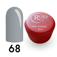 Зображення  Камуфлююча база для гель-лаку Roks Rubber Base French Color 50 мл, № 68, Об'єм (мл, г): 50, Цвет №: 068