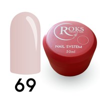 Зображення  Камуфлююча база для гель-лаку Roks Rubber Base French Color 50 мл, № 69, Об'єм (мл, г): 50, Цвет №: 069