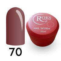 Изображение  Камуфлирующая база для гель-лака Roks Rubber Base French Color 50 мл, № 70, Объем (мл, г): 50, Цвет №: 070