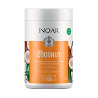 Изображение  Маска для роста волос без сульфатов Кокос и Биотин Inoar Coconut, Bombar coconut mascara, 1000 г