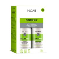 Изображение  Sulfate-free set of shampoo and conditioner to fix the color after dyeing Inoar Cicatrifios, 2x250 ml
