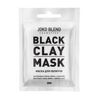 Изображение  Черная глиняная маска для лица Black Сlay Mask JokoBlend 20г