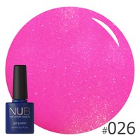 Изображение  Gel polish for nails NUB 8 ml № 026, Volume (ml, g): 8, Color No.: 26
