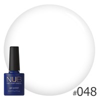 Изображение  Gel polish for nails NUB 11.8 ml No. 048 White Collar, Volume (ml, g): 45149, Color No.: 48