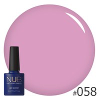 Изображение  Gel polish for nails NUB 8 ml № 058, Volume (ml, g): 8, Color No.: 58