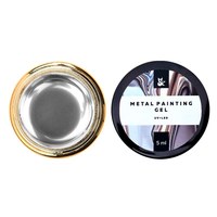 Изображение  Metallic paint FOX METAL PAINTING GEL 5 ml № 001, Volume (ml, g): 5, Color No.: 1