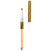 Изображение  Кисть для маникюра лепесток Lilly Beaute с колпачком, цвет в ассортименте
